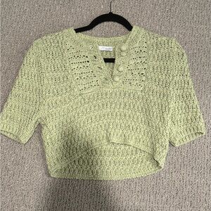 Zara Green Knit Top